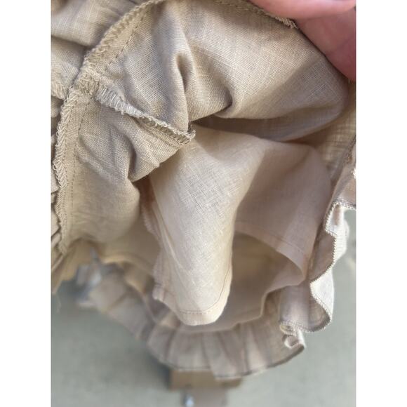 NWT Zexxy Beige Romper with Adjustable Straps Size Large Measurements in Descrip - Picture 6 of 9